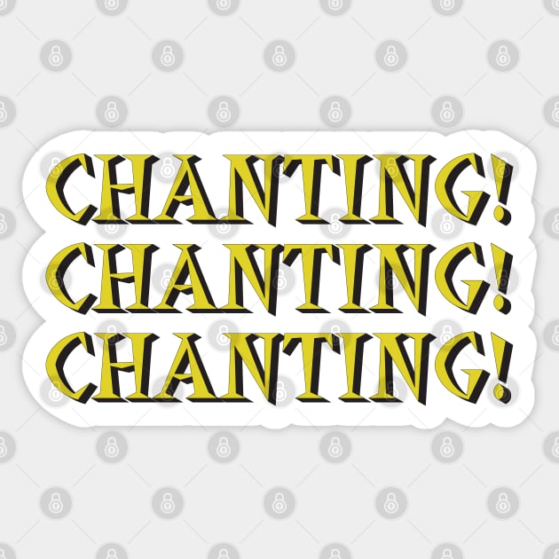 Chanting Sticker by Flush Gorden